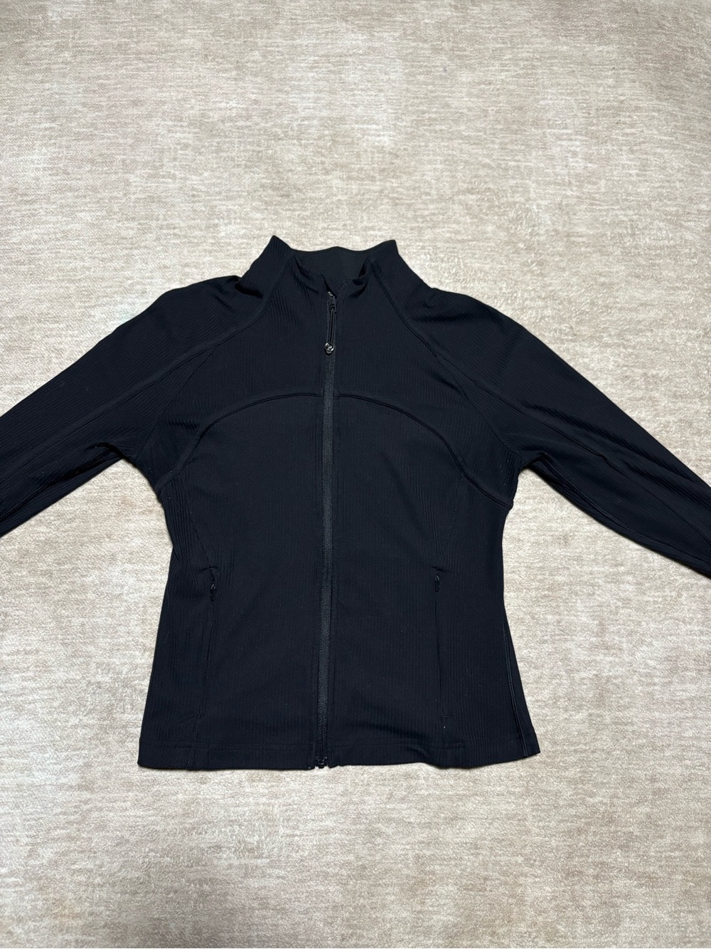 lululemon athletica Black Zip-Up Bomber Jacket